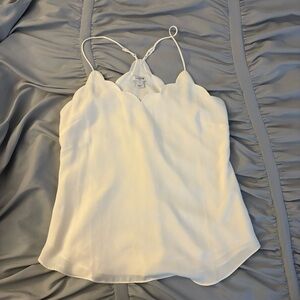 J. Crew Scalloped Cami Tank Top